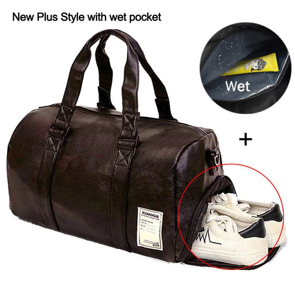 PU LEATHER GYM BAG