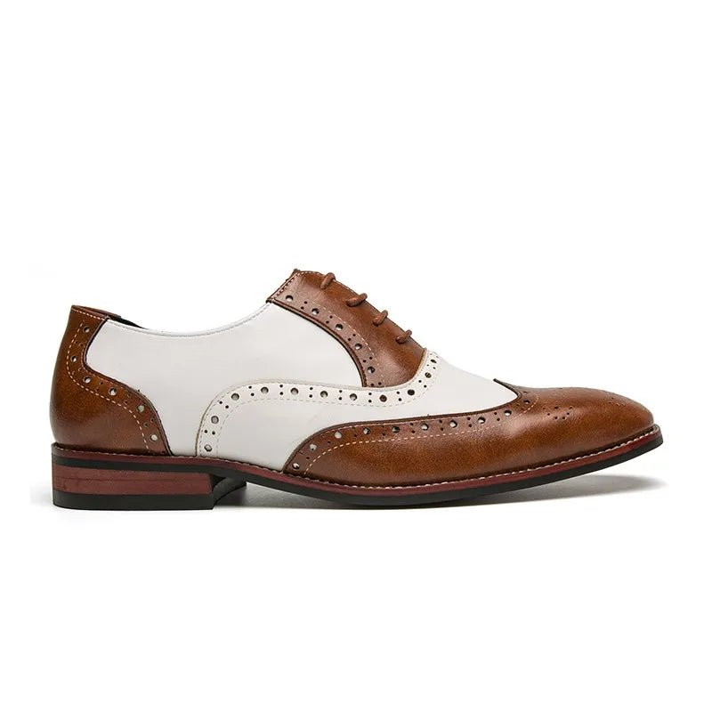 LEATHER BROGUES SHOES