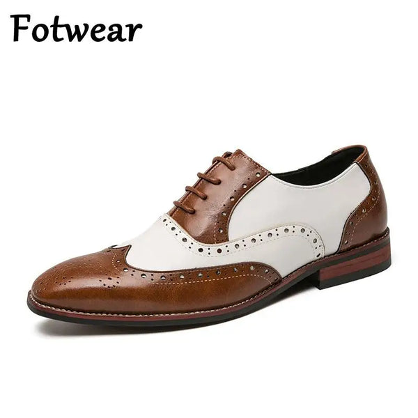 LEATHER BROGUES SHOES