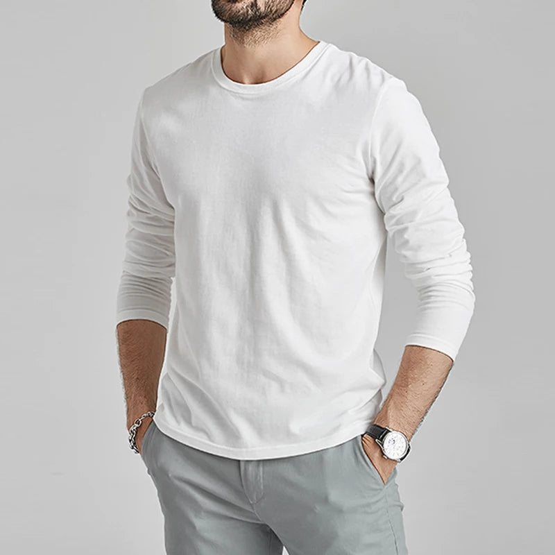 SLIM FIT PLAIN LONG SLEEVE T-SHIRT