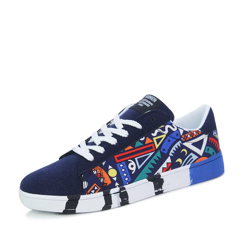 GRAFFITI LACE-UP SNEAKERS