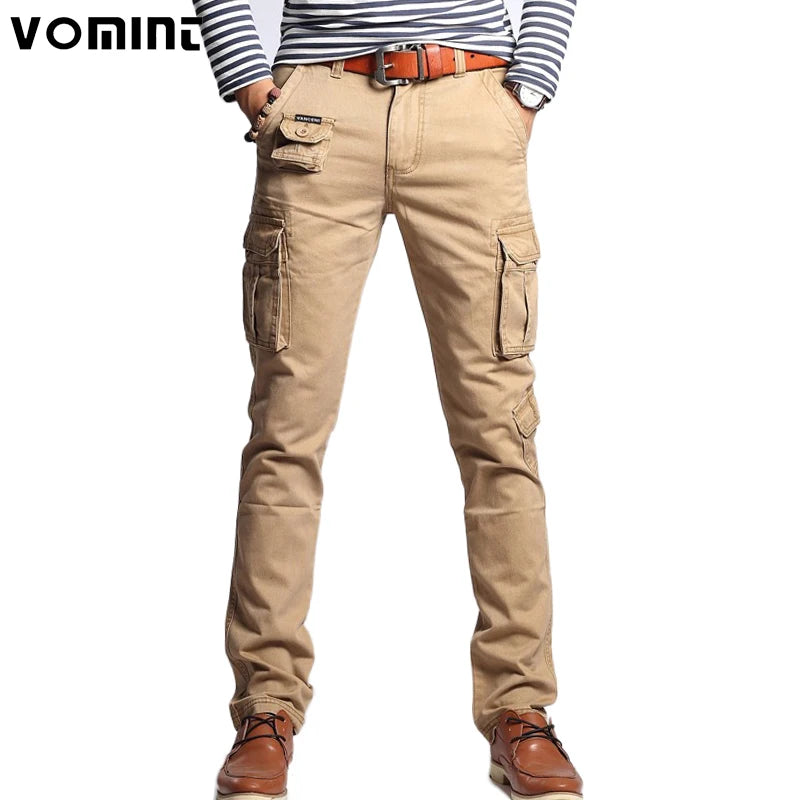 SLIM FIT MILITARY CARGO PANTS