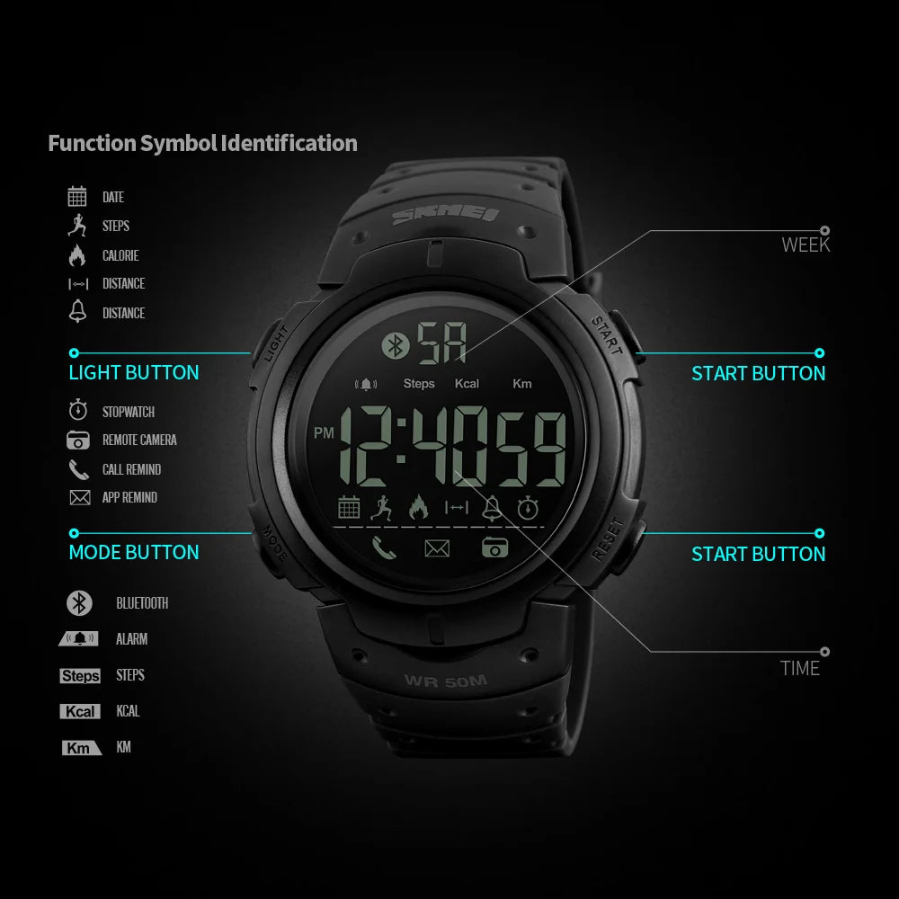 BLUETOOTH SMART WATCH WITH REMOTE CAMERA