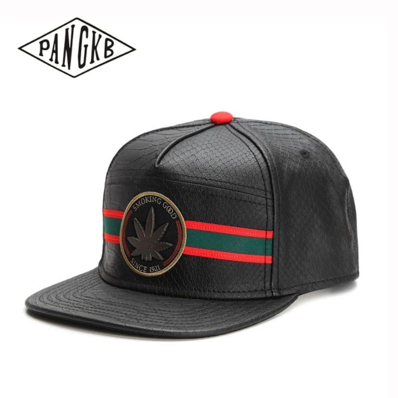 CASUAL LEATHER BASEBALL CAP