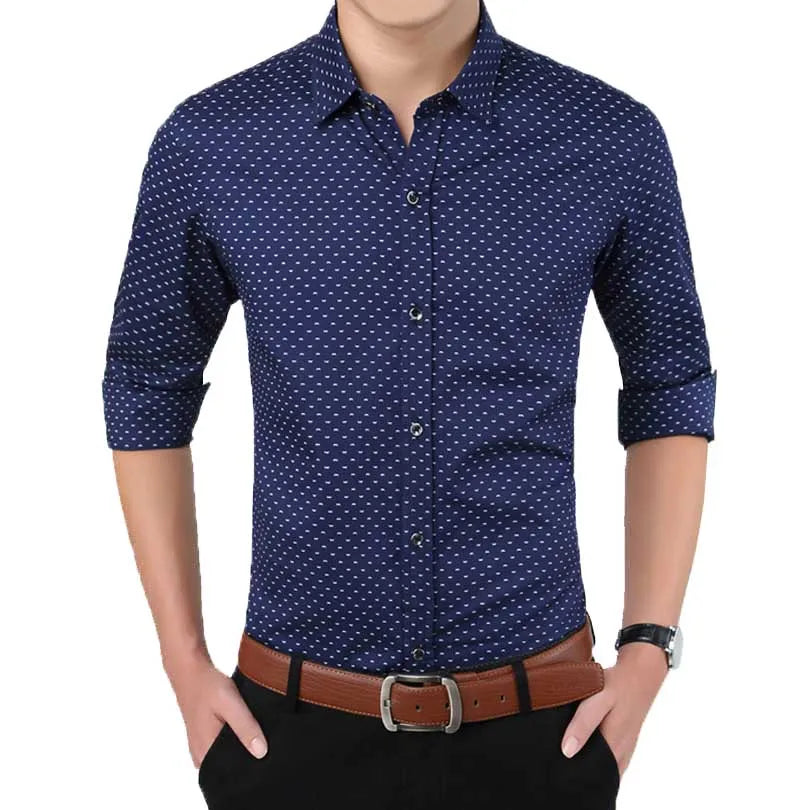 SLIM FIT POLKA DOT SHIRT