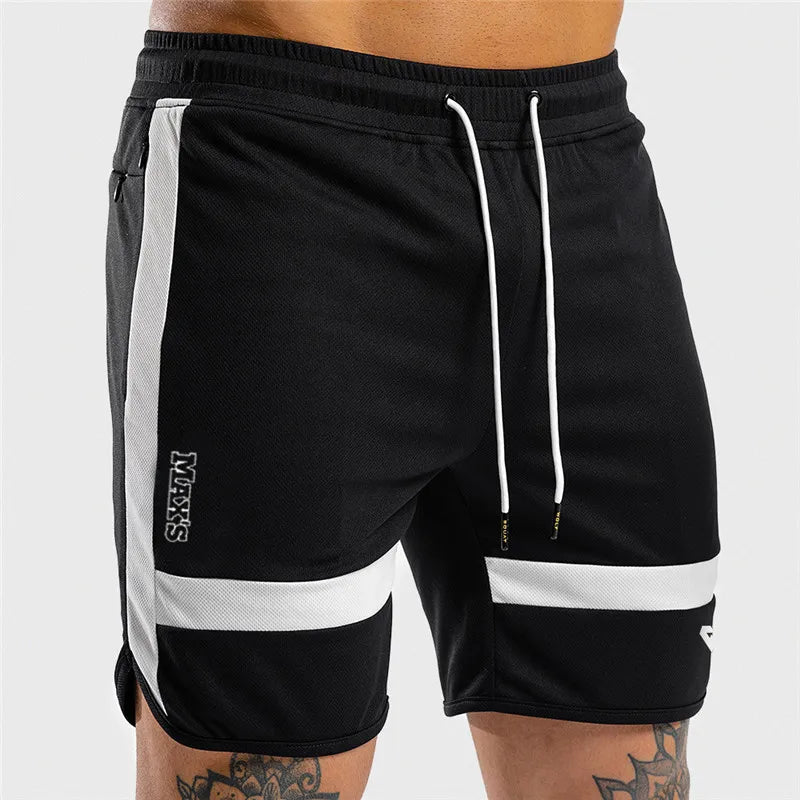 WHITE FITNESS SHORTS