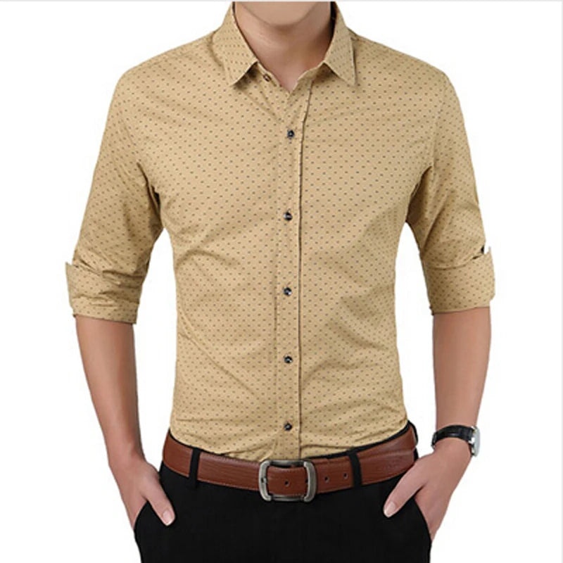 SLIM FIT POLKA DOT SHIRT