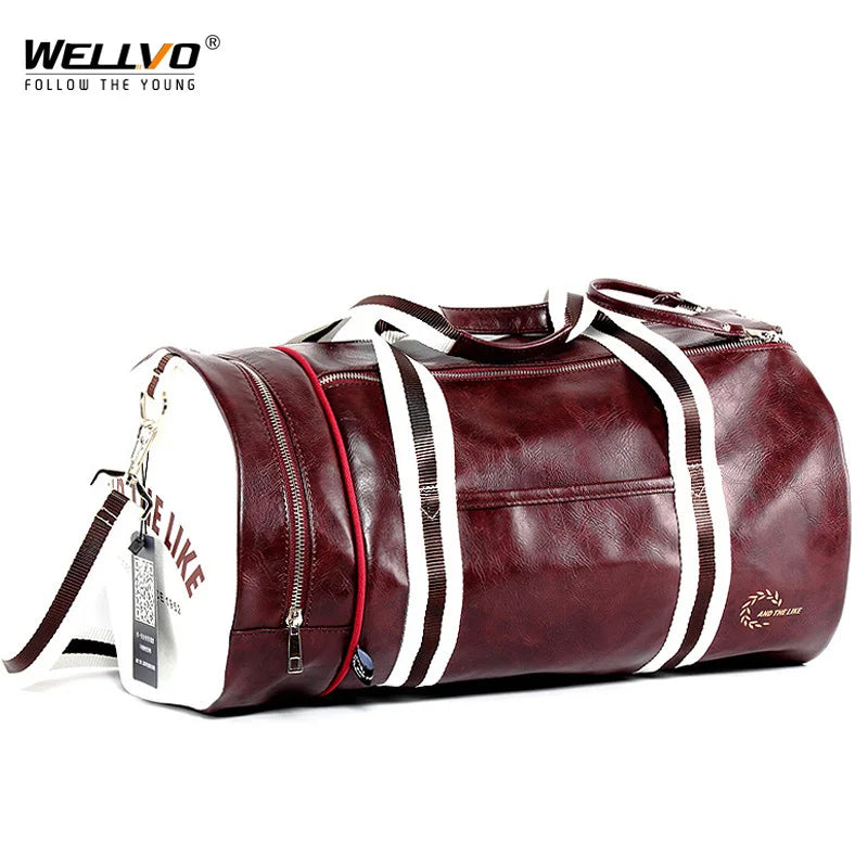 HIGH QUALITY LEATHER GYM BAG