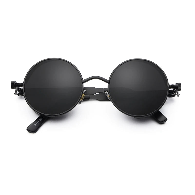 RED LENS SUNGLASSES WITH BLACK FRAMES