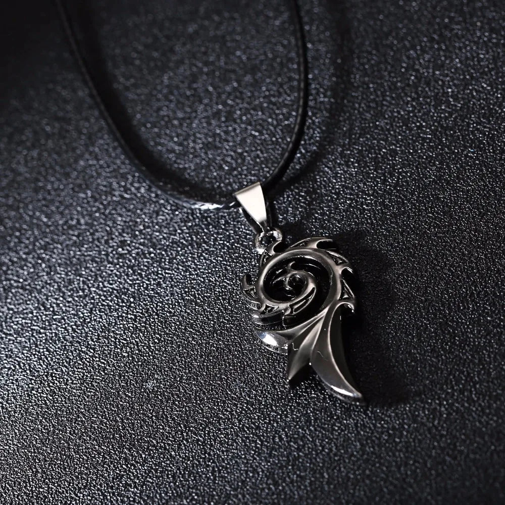 DRAGON FLAME PENDANT NECKLACE