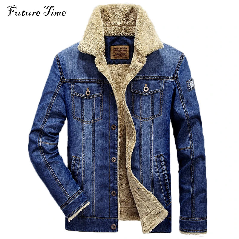 WARM WINTER DENIM JACKET