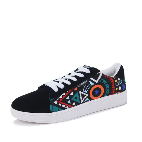 GRAFFITI LACE-UP SNEAKERS