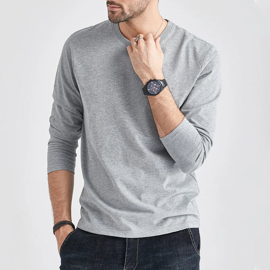 SLIM FIT PLAIN LONG SLEEVE T-SHIRT