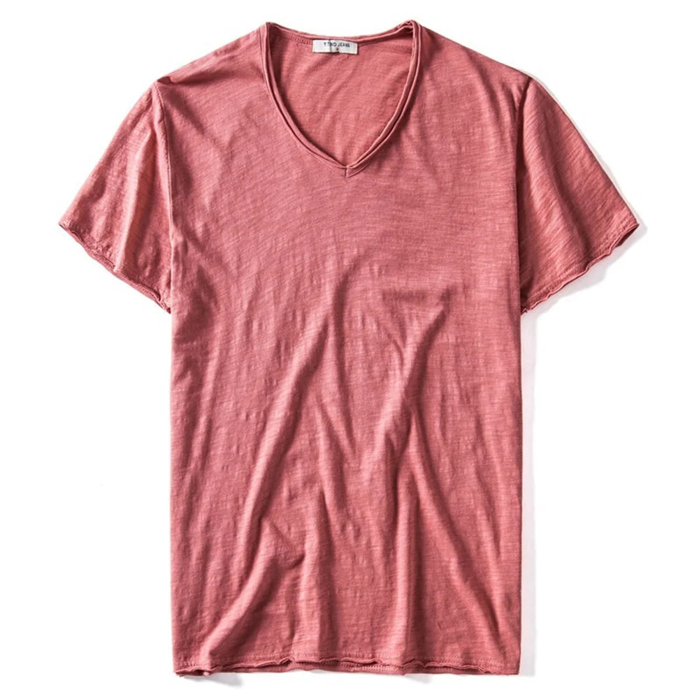 CASUAL PLAIN COTTON T-SHIRT