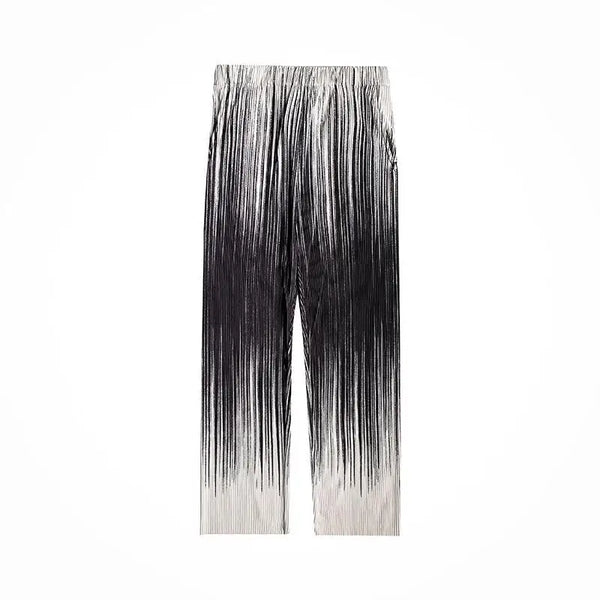 SILK PLEATED OVERSIZE PANTS