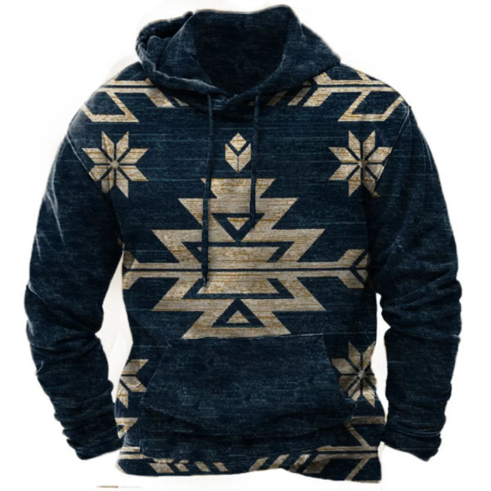 TRIBAL PRINT HOODIE