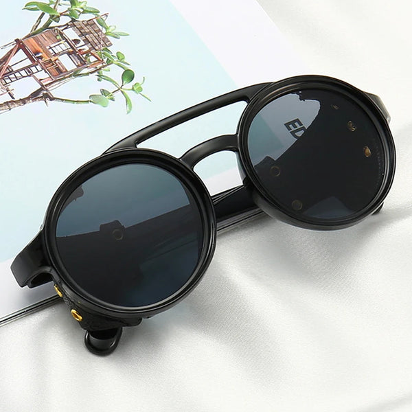 RECTANGULAR STEAMPUNK SUNGLASSES