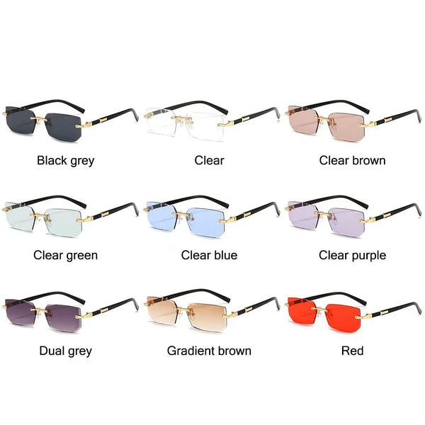 RETRO RIMLESS SUNGLASSES