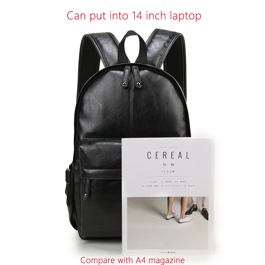 CASUAL LEATHER BACKPACK