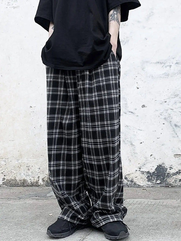 CASUAL PLAID JOGGER PANTS