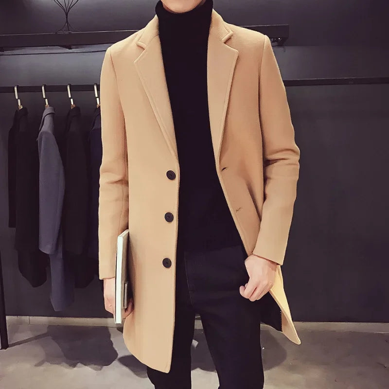 WOOL BUSINESS COAT