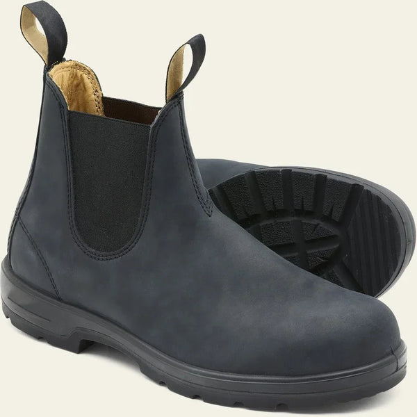 RETRO SLIP ON LEATHER BOOTS