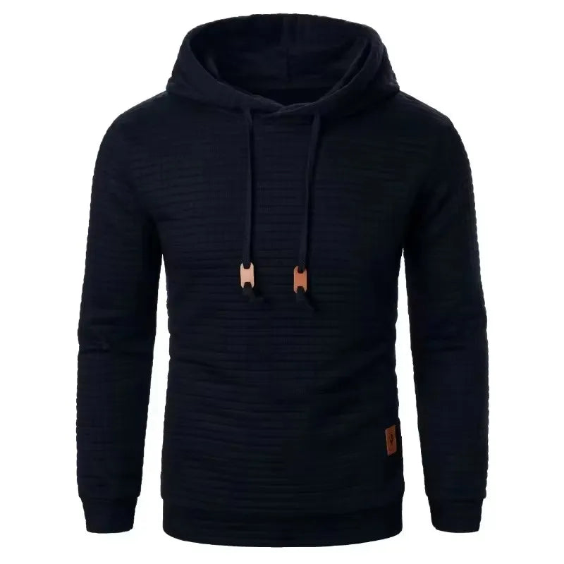 CASUAL KNITTED FLEECE HOODIE