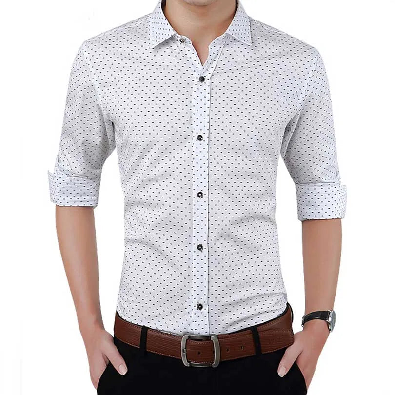 SLIM FIT POLKA DOT SHIRT