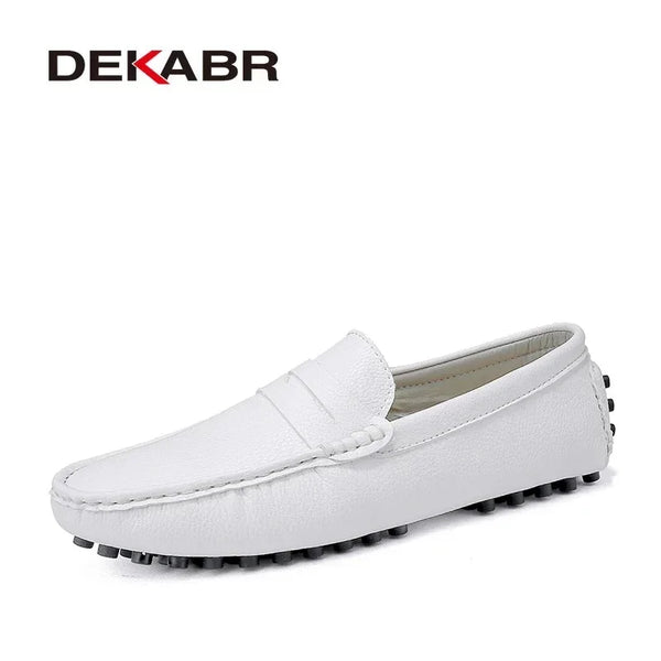 SLIP ON LEATHER LOAFERS