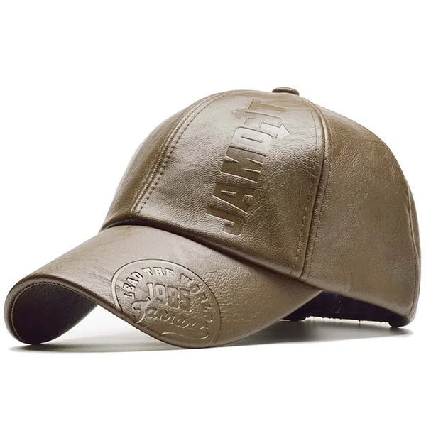 LEATHER BASEBALL CAP