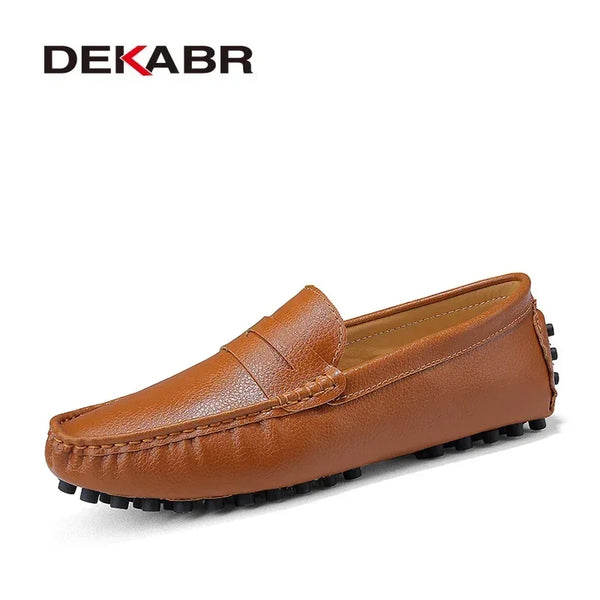 SLIP ON LEATHER LOAFERS