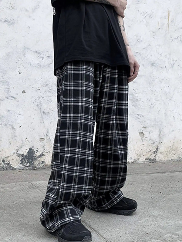 CASUAL PLAID JOGGER PANTS