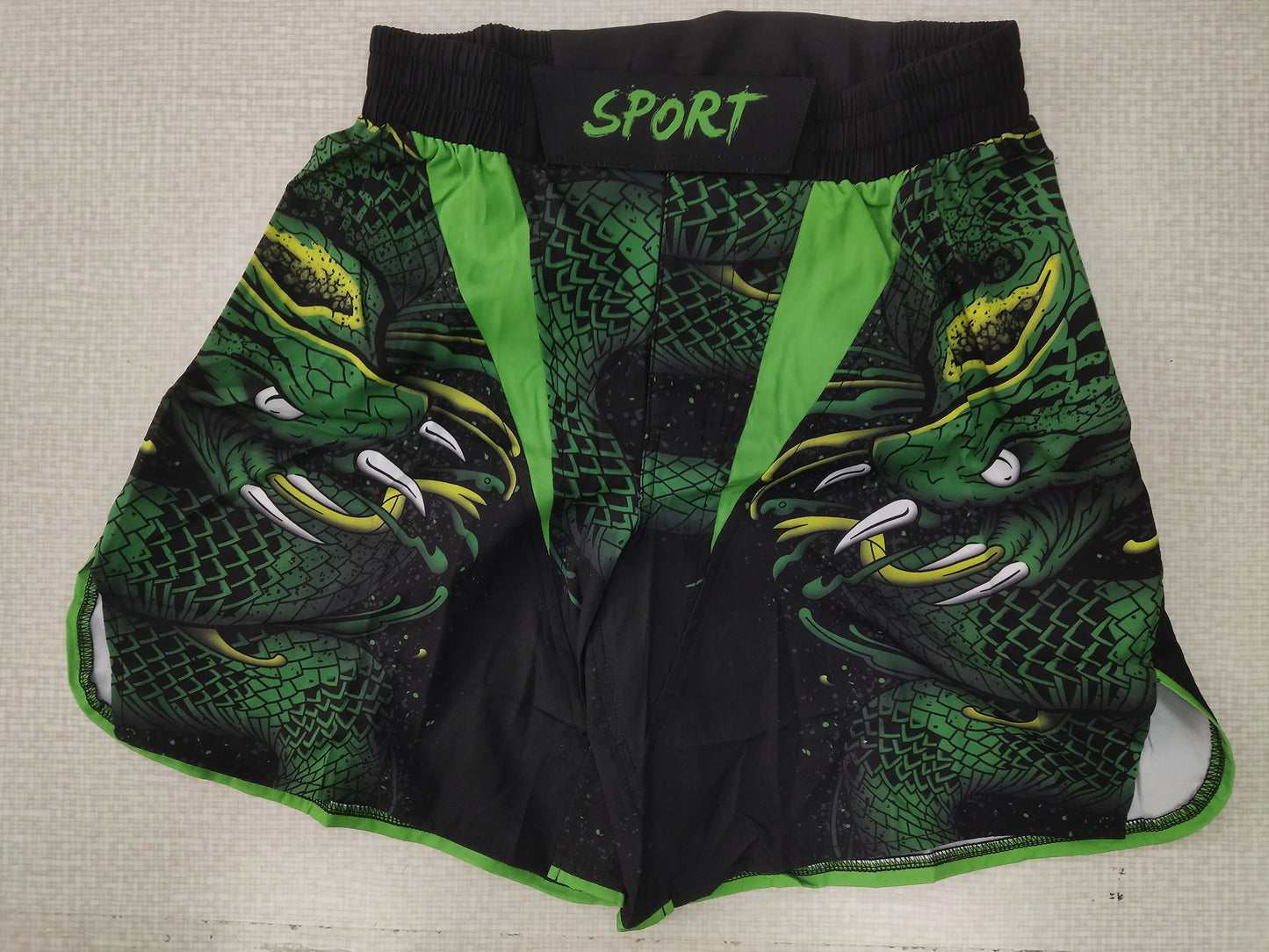 SNAKE PRINT MMA SHORTS