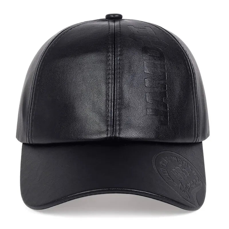 LEATHER BASEBALL CAP