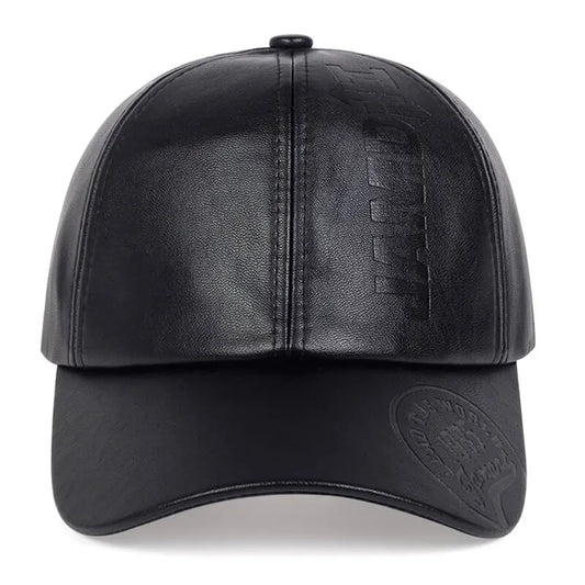 LEATHER BASEBALL CAP