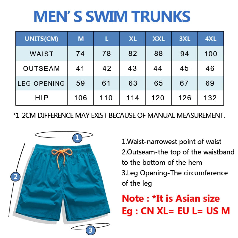 CASUAL PLAIN SWIMMING TRUNKS