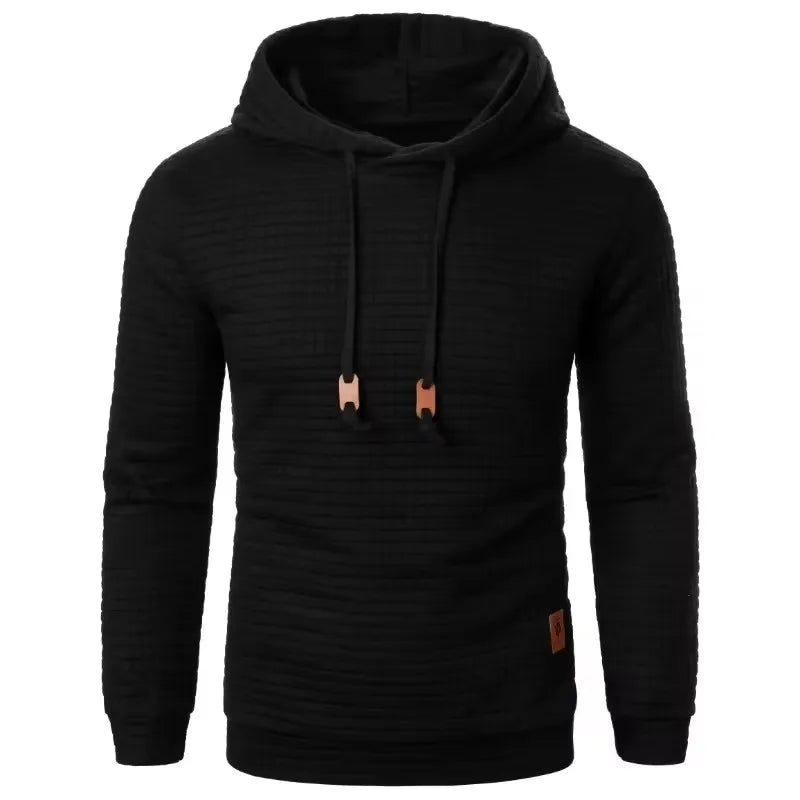 CASUAL KNITTED FLEECE HOODIE