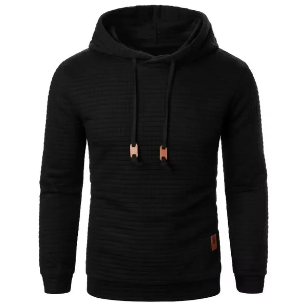 CASUAL KNITTED FLEECE HOODIE