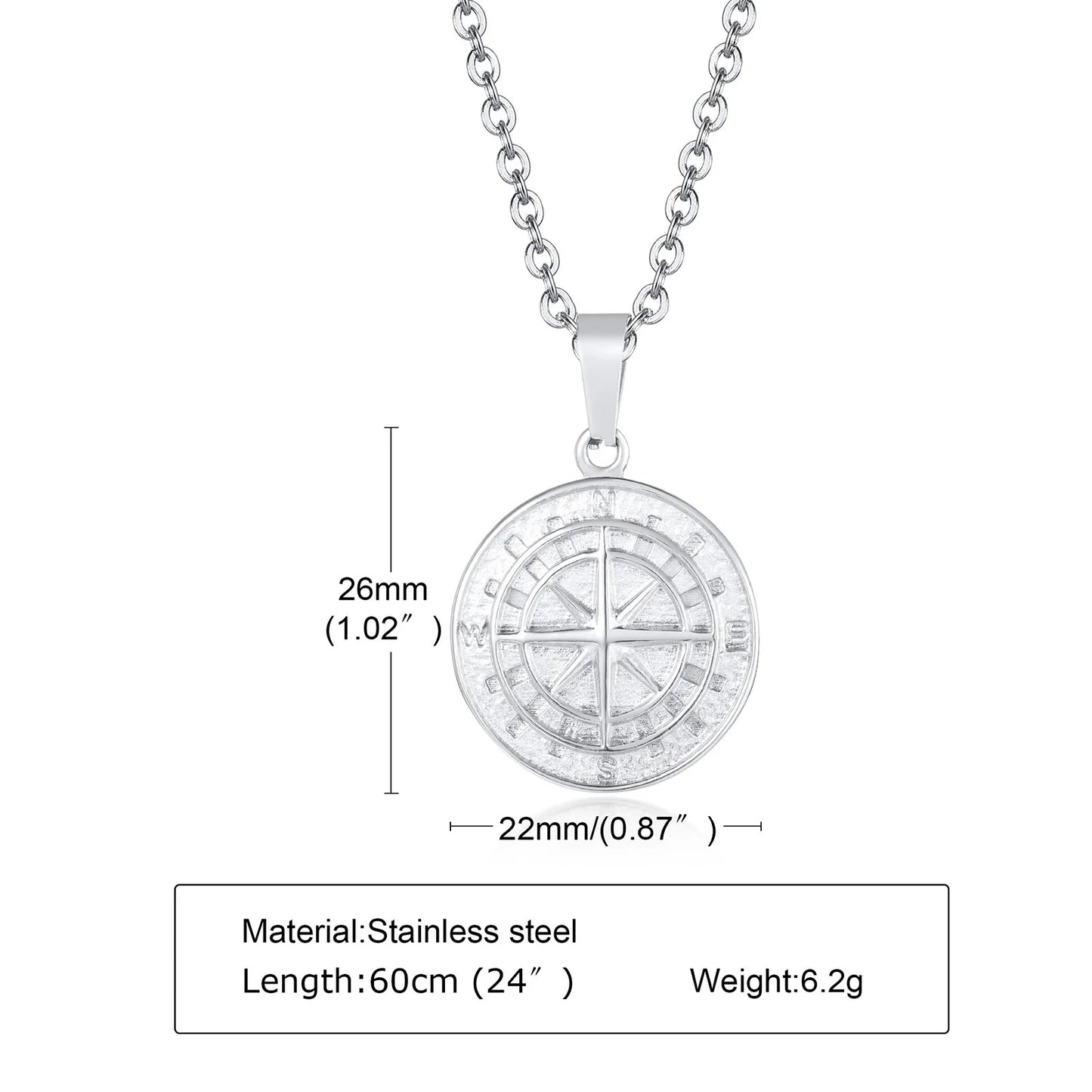 COMPASS PENDANT NECKLACE