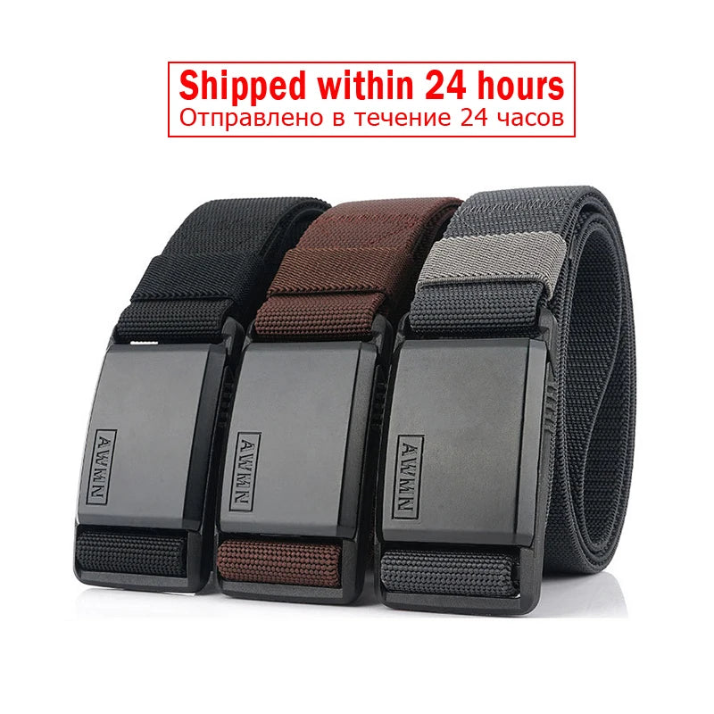 NYLON BELT METAL MAGNETIC BUCKLE