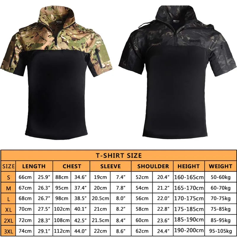 SHORT SLEEVE MILITARY POLO T-SHIRT