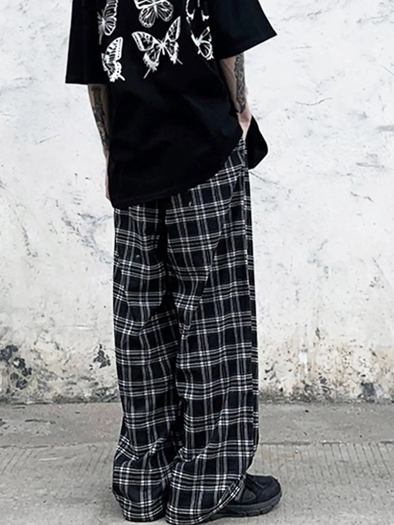 CASUAL PLAID JOGGER PANTS