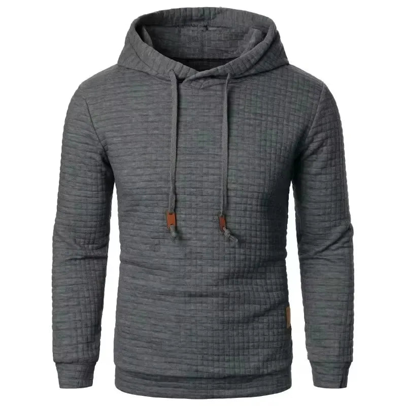 CASUAL KNITTED FLEECE HOODIE