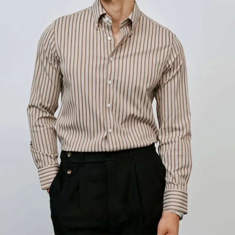 STRIPED SLIM FIT SHIRT