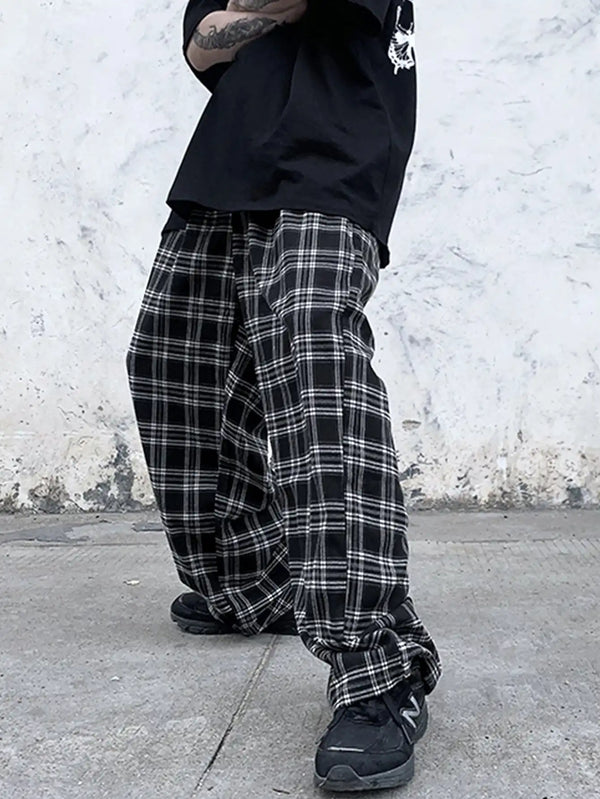 CASUAL PLAID JOGGER PANTS