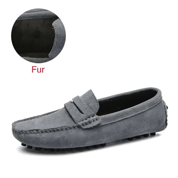 SLIP ON LEATHER LOAFERS